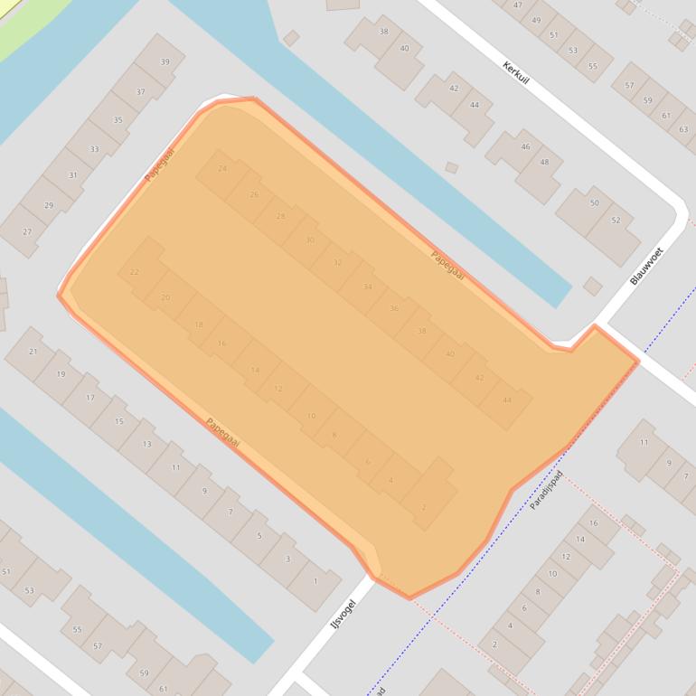 Kaart van postcodegebied 4822PK.