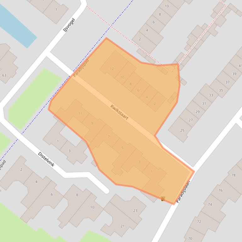 Kaart van postcodegebied 4822PM.