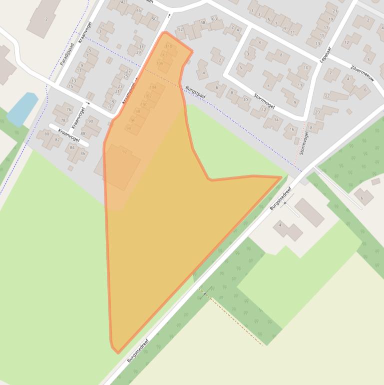 Kaart van postcodegebied 4822RB.