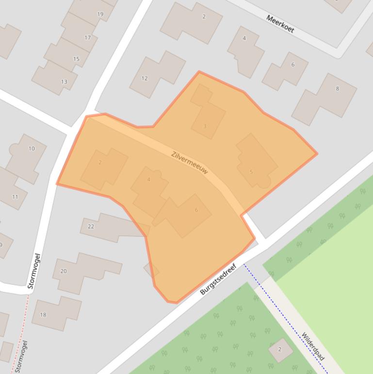 Kaart van postcodegebied 4822RE.