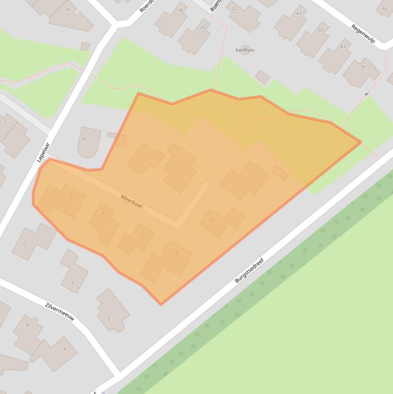 Kaart van postcodegebied 4822RG.