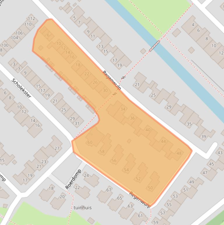 Kaart van postcodegebied 4822RH.