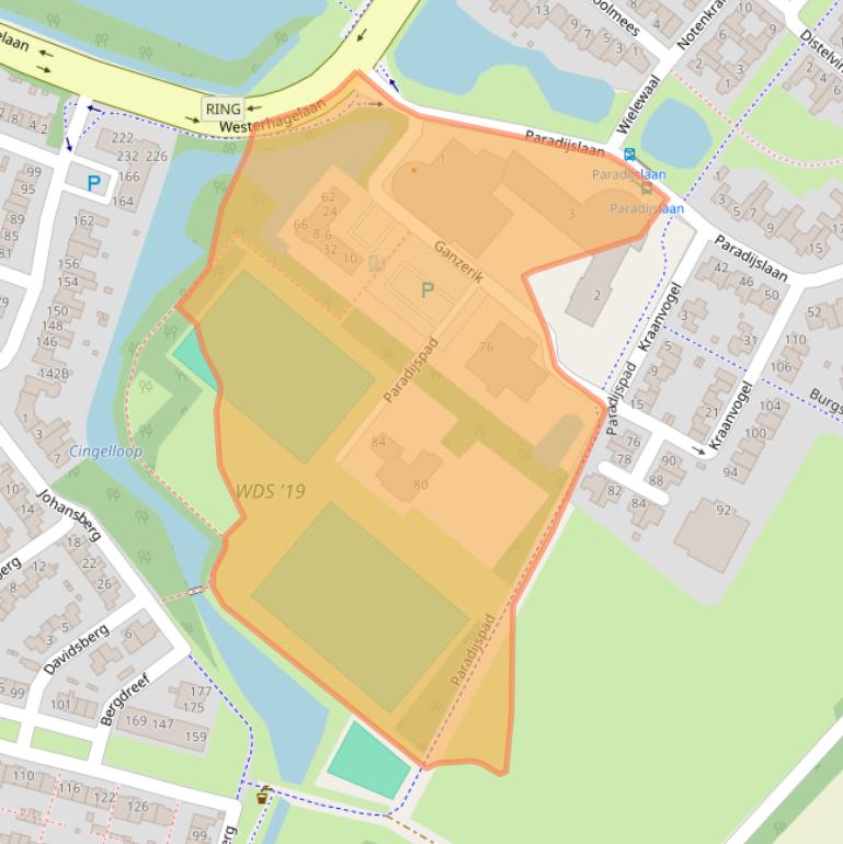 Kaart van postcodegebied 4822RK.