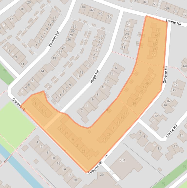 Kaart van postcodegebied 4822RT.