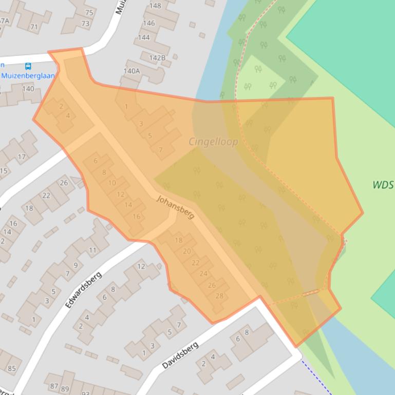 Kaart van postcodegebied 4822SG.