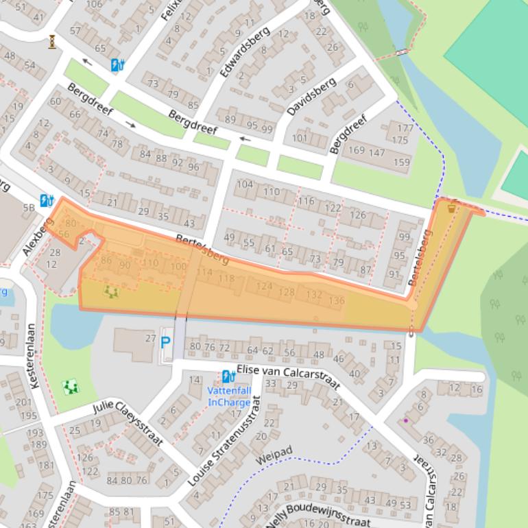 Kaart van postcodegebied 4822SM.