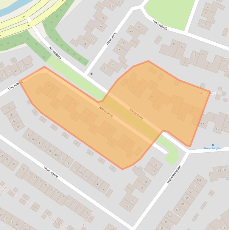 Kaart van postcodegebied 4822SN.