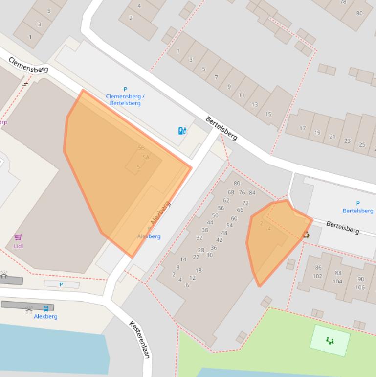 Kaart van postcodegebied 4822ST.