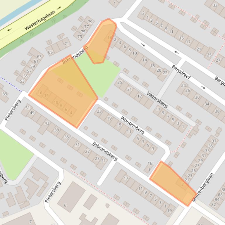 Kaart van postcodegebied 4822TA.