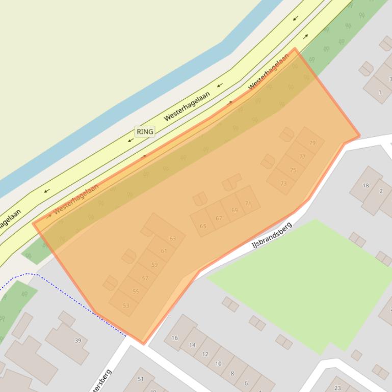 Kaart van postcodegebied 4822TC.