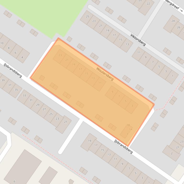 Kaart van postcodegebied 4822TD.