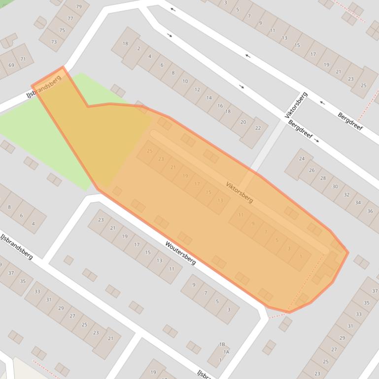 Kaart van postcodegebied 4822TE.