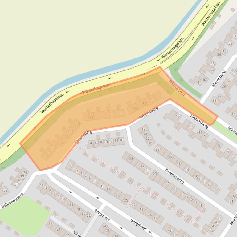 Kaart van postcodegebied 4822TH.