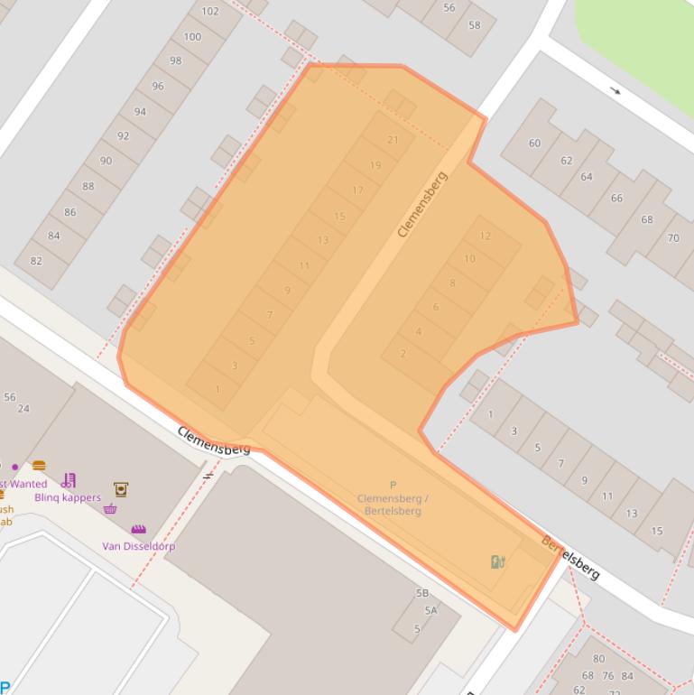 Kaart van postcodegebied 4822TL.