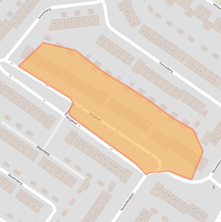 Kaart van postcodegebied 4822TP.