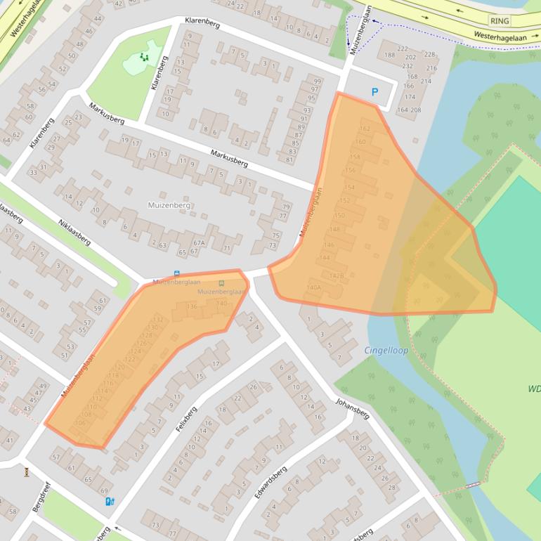 Kaart van postcodegebied 4822TW.