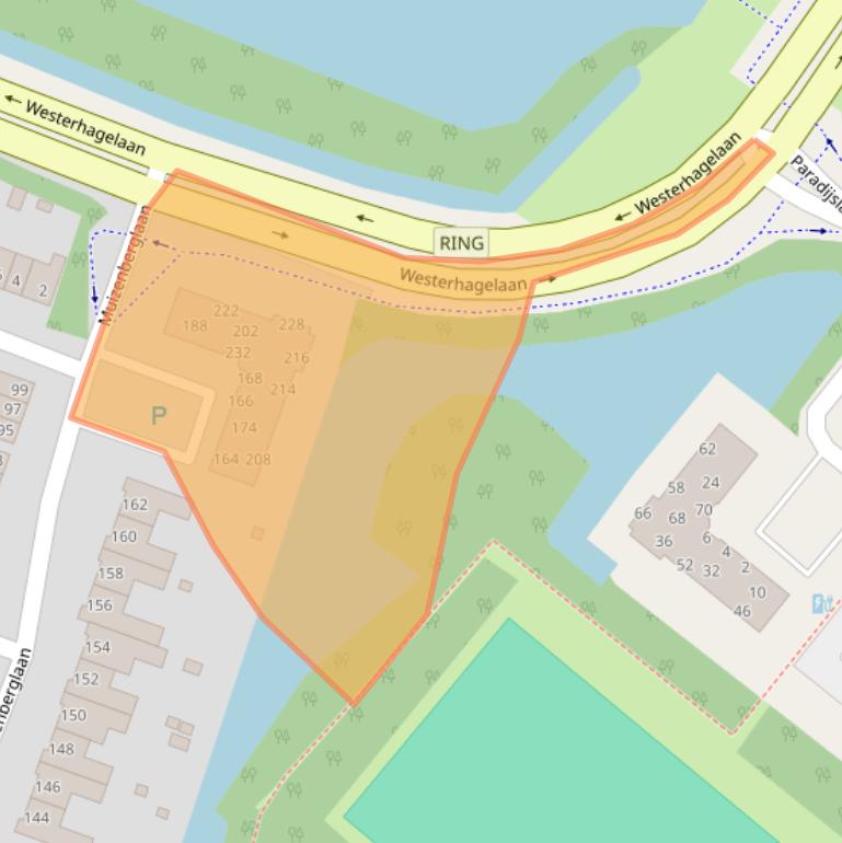 Kaart van postcodegebied 4822TZ.