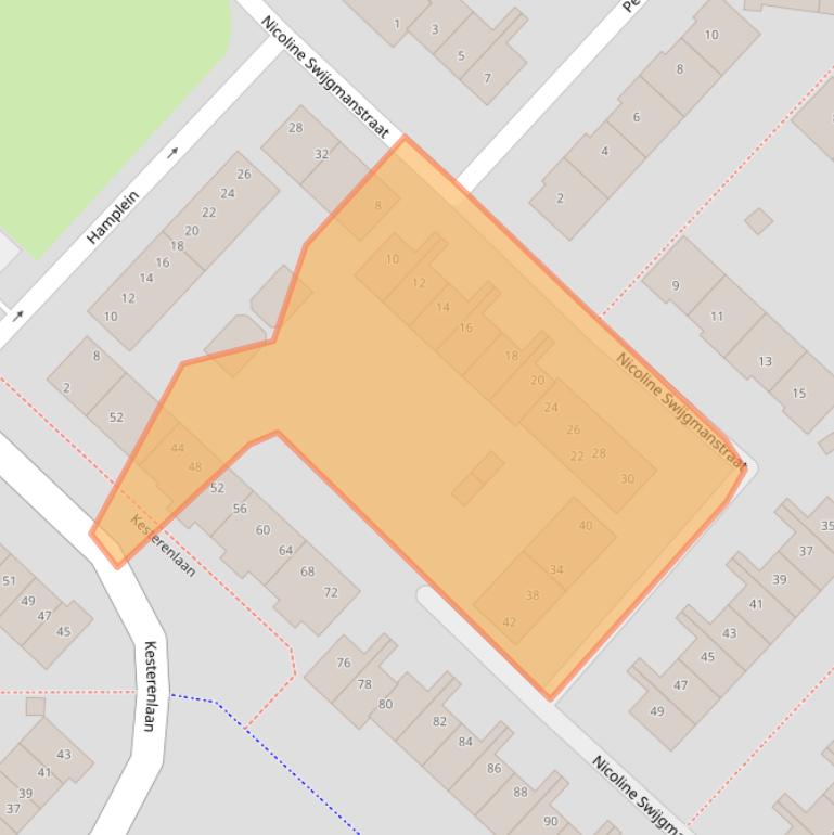 Kaart van postcodegebied 4822VA.