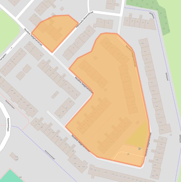 Kaart van postcodegebied 4822VD.