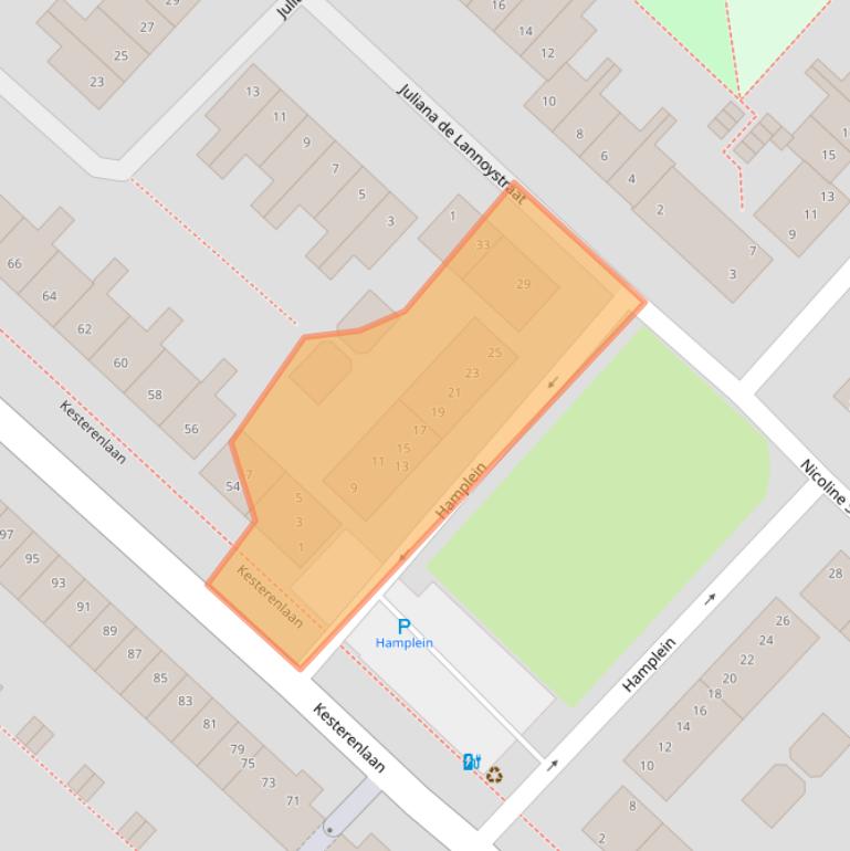 Kaart van postcodegebied 4822VR.