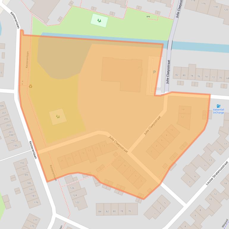 Kaart van postcodegebied 4822VZ.