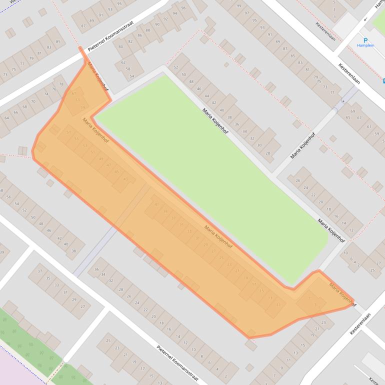 Kaart van postcodegebied 4822WE.