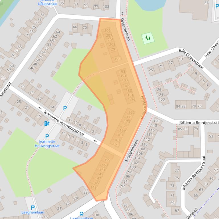 Kaart van postcodegebied 4822WG.