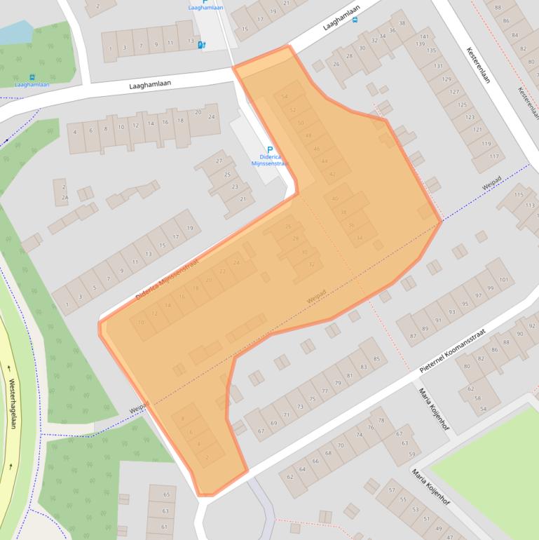 Kaart van postcodegebied 4822WH.