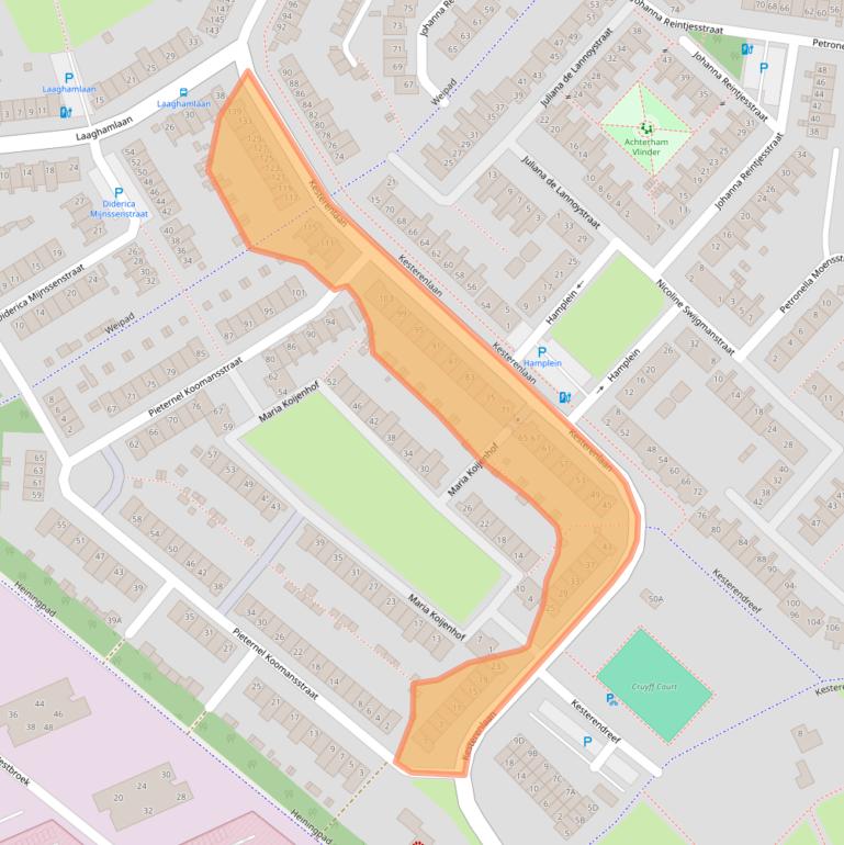 Kaart van postcodegebied 4822WL.