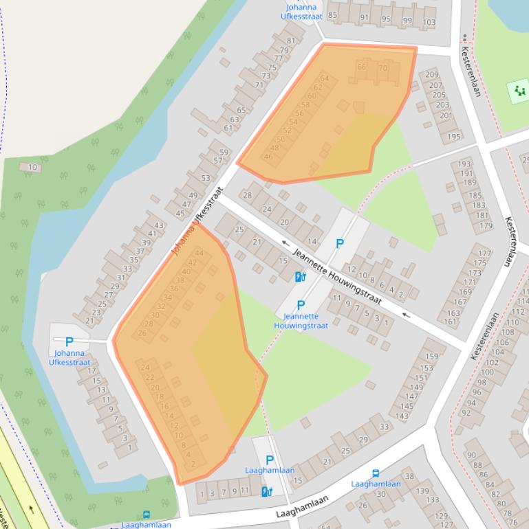 Kaart van postcodegebied 4822WX.