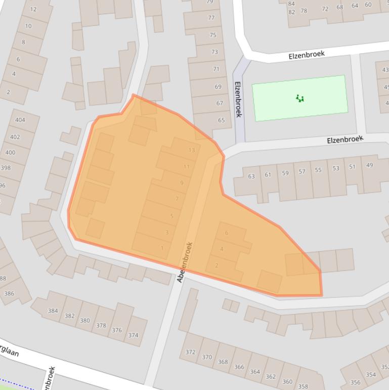 Kaart van postcodegebied 4822XA.