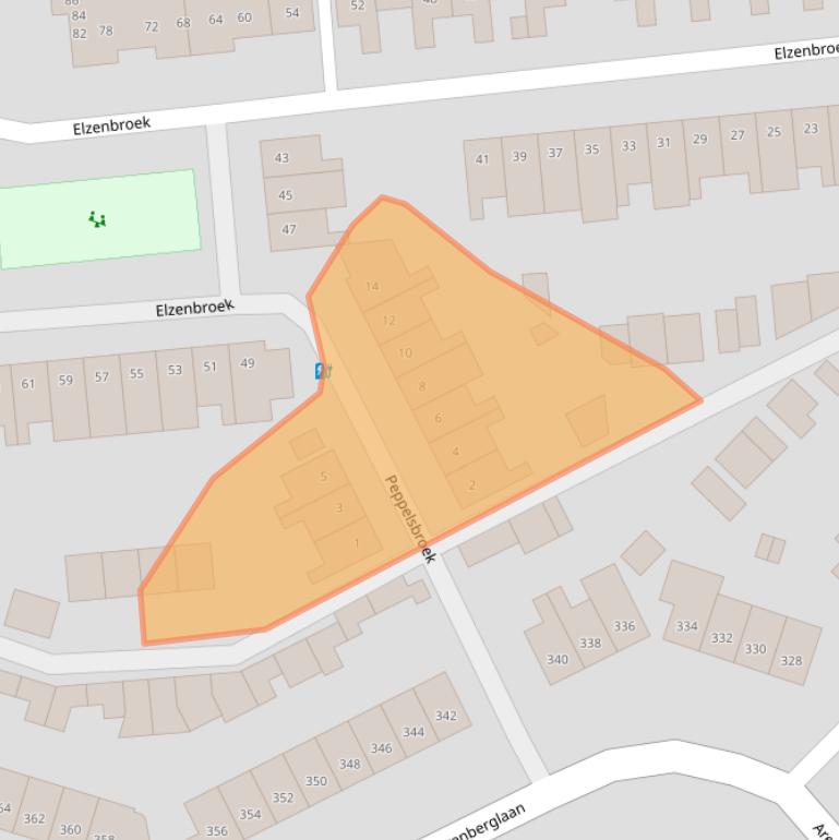 Kaart van postcodegebied 4822XH.