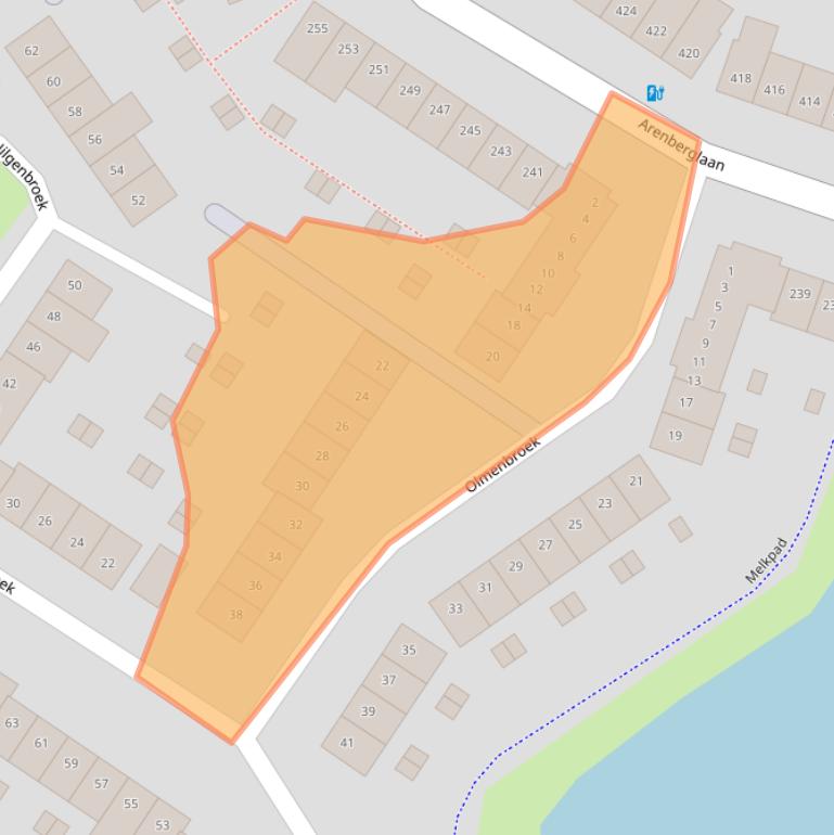 Kaart van postcodegebied 4822XK.