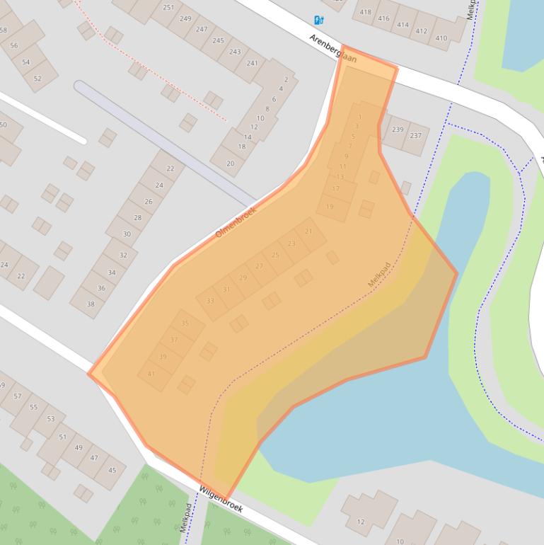 Kaart van postcodegebied 4822XL.