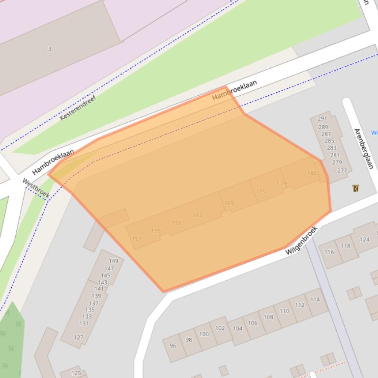 Kaart van postcodegebied 4822XW.