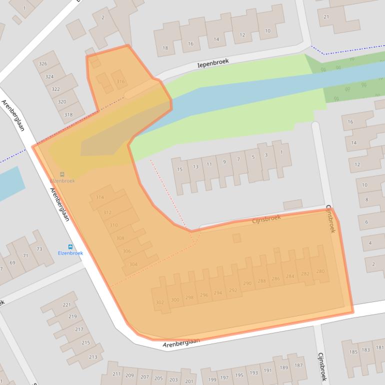 Kaart van postcodegebied 4822ZR.
