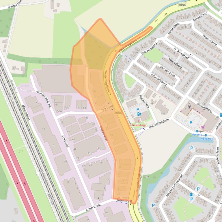 Kaart van postcodegebied 4823AB.