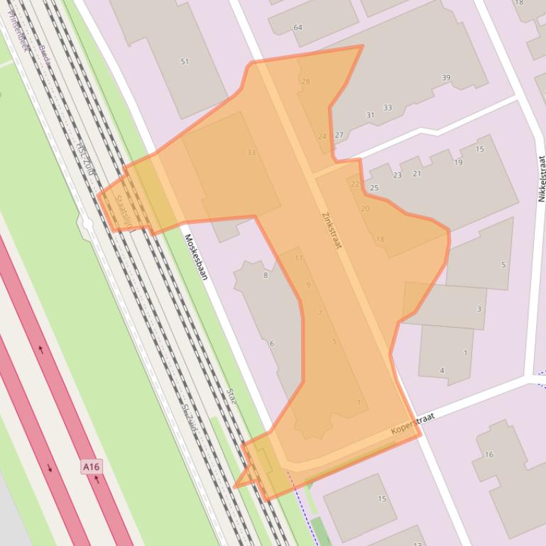 Kaart van postcodegebied 4823AD.