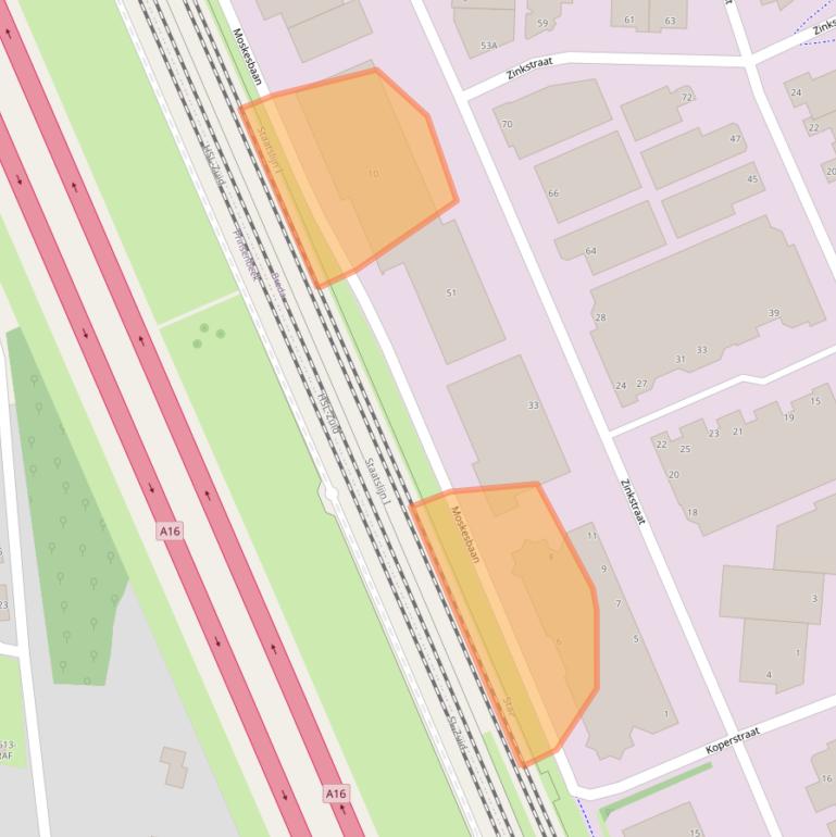 Kaart van postcodegebied 4823AH.