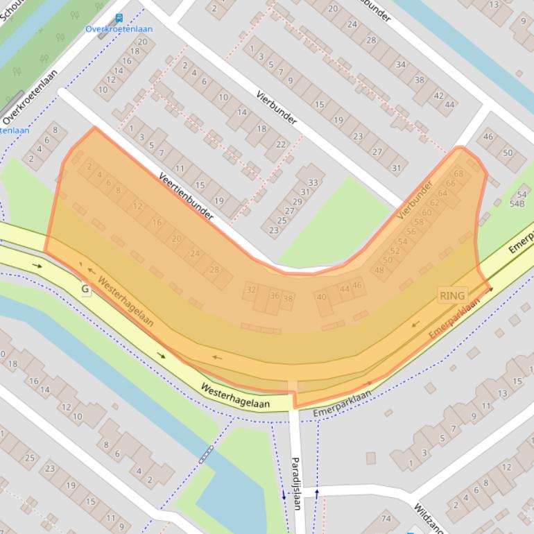 Kaart van postcodegebied 4823BC.