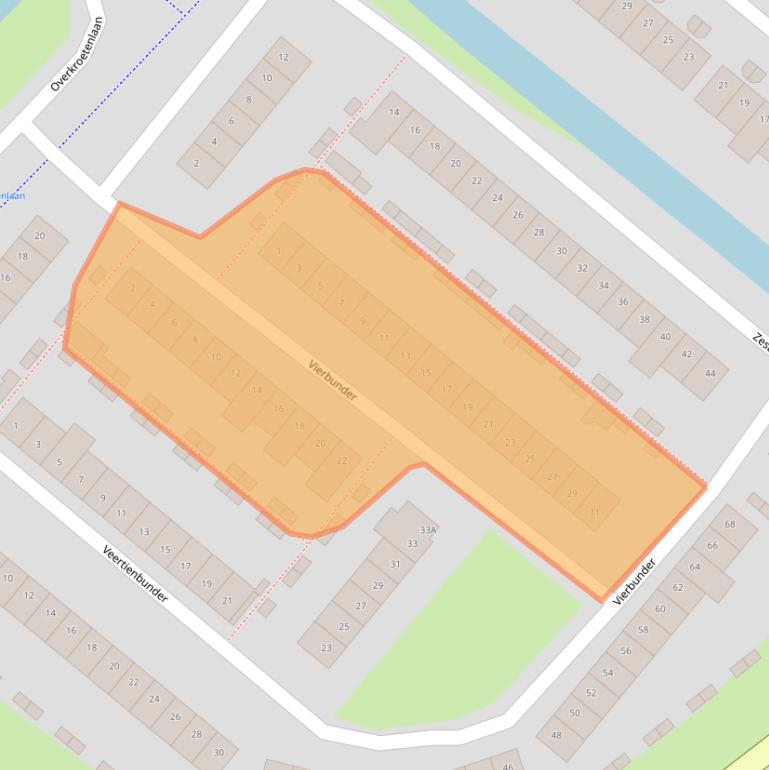 Kaart van postcodegebied 4823BD.