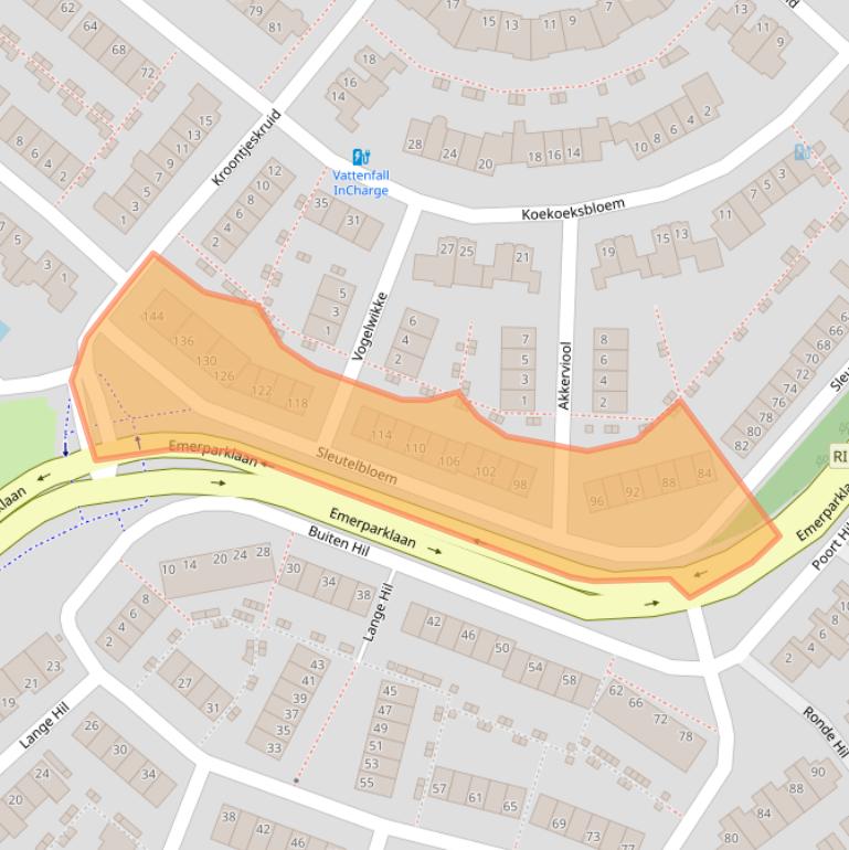 Kaart van postcodegebied 4823CB.