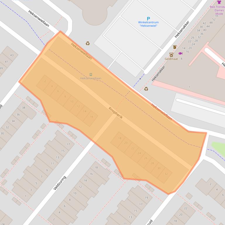 Kaart van postcodegebied 4823CJ.