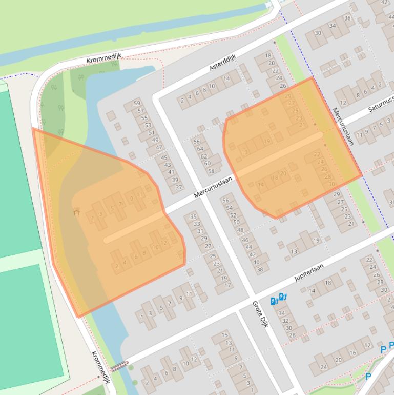 Kaart van postcodegebied 4823EB.