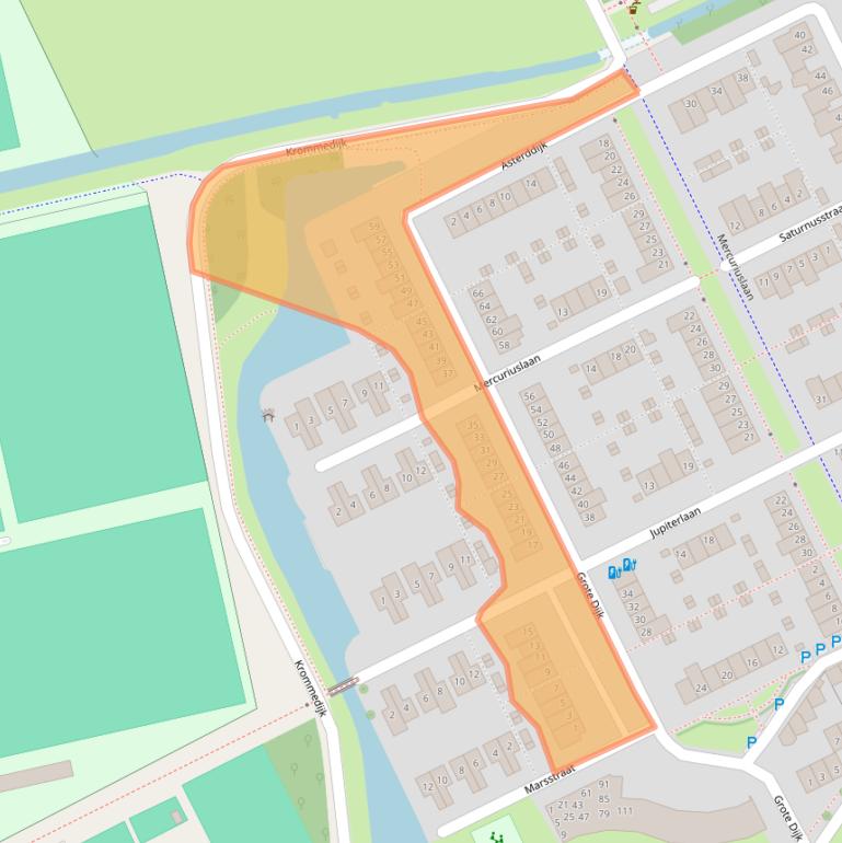 Kaart van postcodegebied 4823EE.