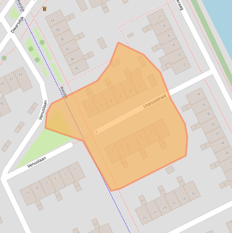 Kaart van postcodegebied 4823EL.