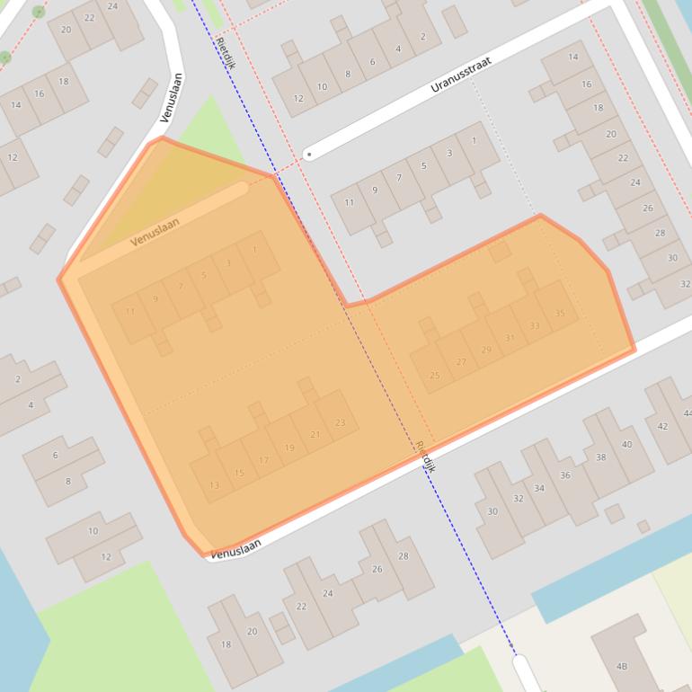 Kaart van postcodegebied 4823EM.