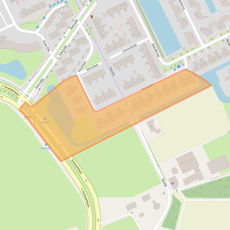 Kaart van postcodegebied 4823EN.