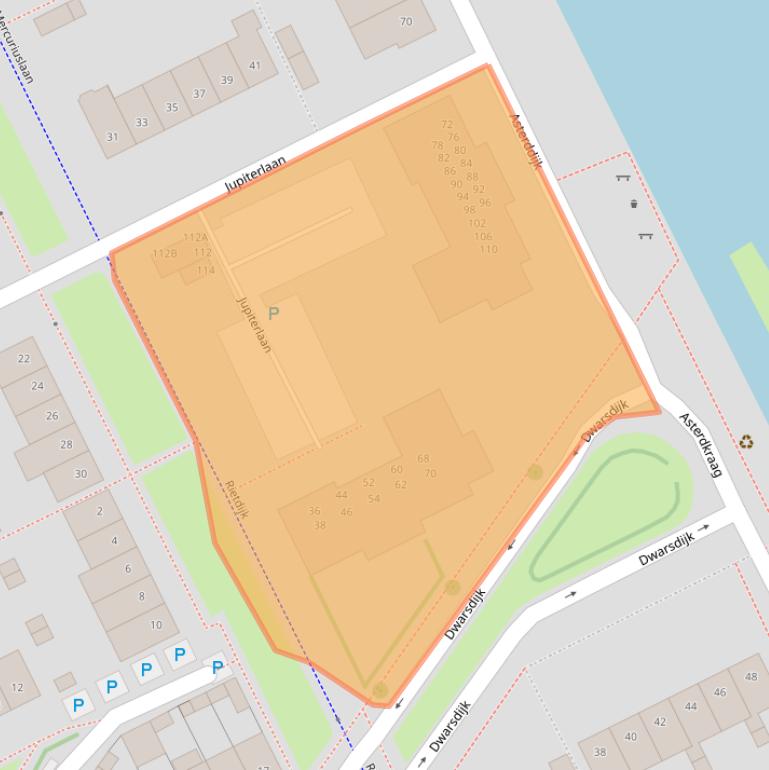 Kaart van postcodegebied 4823EP.