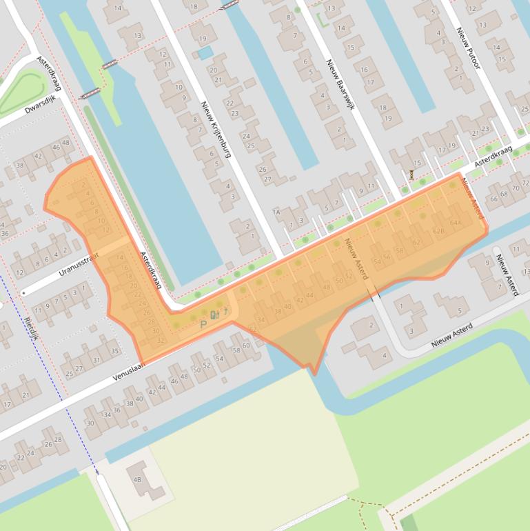 Kaart van postcodegebied 4823GA.